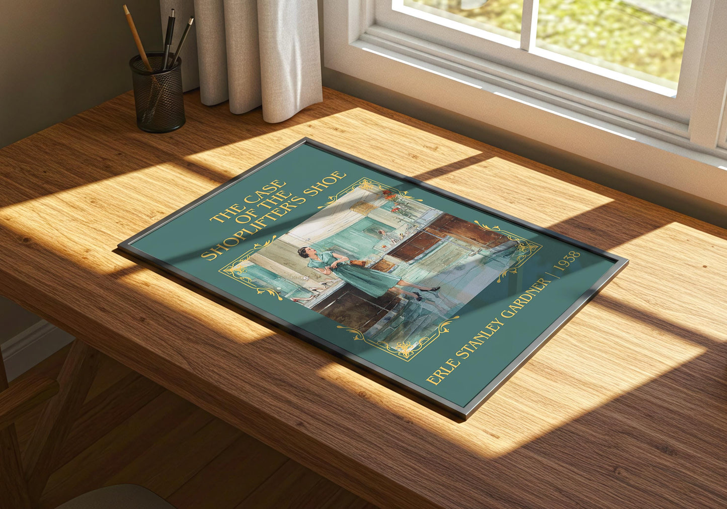 The Case Of The Shoplifter's Shoe by Erle Stanley Gardner | Descriptive Book Poster | Minimalist