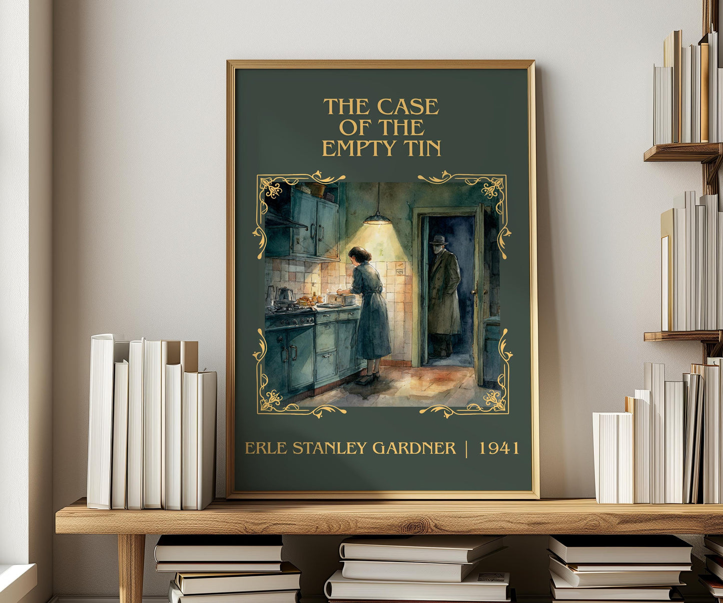 The Case Of The Empty Tin by Erle Stanley Gardner | Descriptive Book Poster | Minimalist