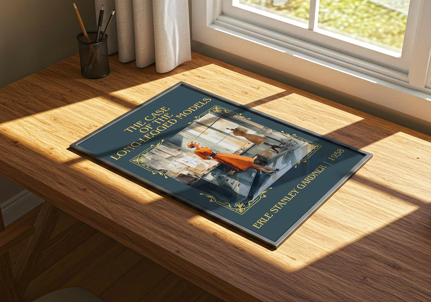 The Case Of The Long-legged Model by Erle Stanley Gardner | Descriptive Book Poster | Minimalist