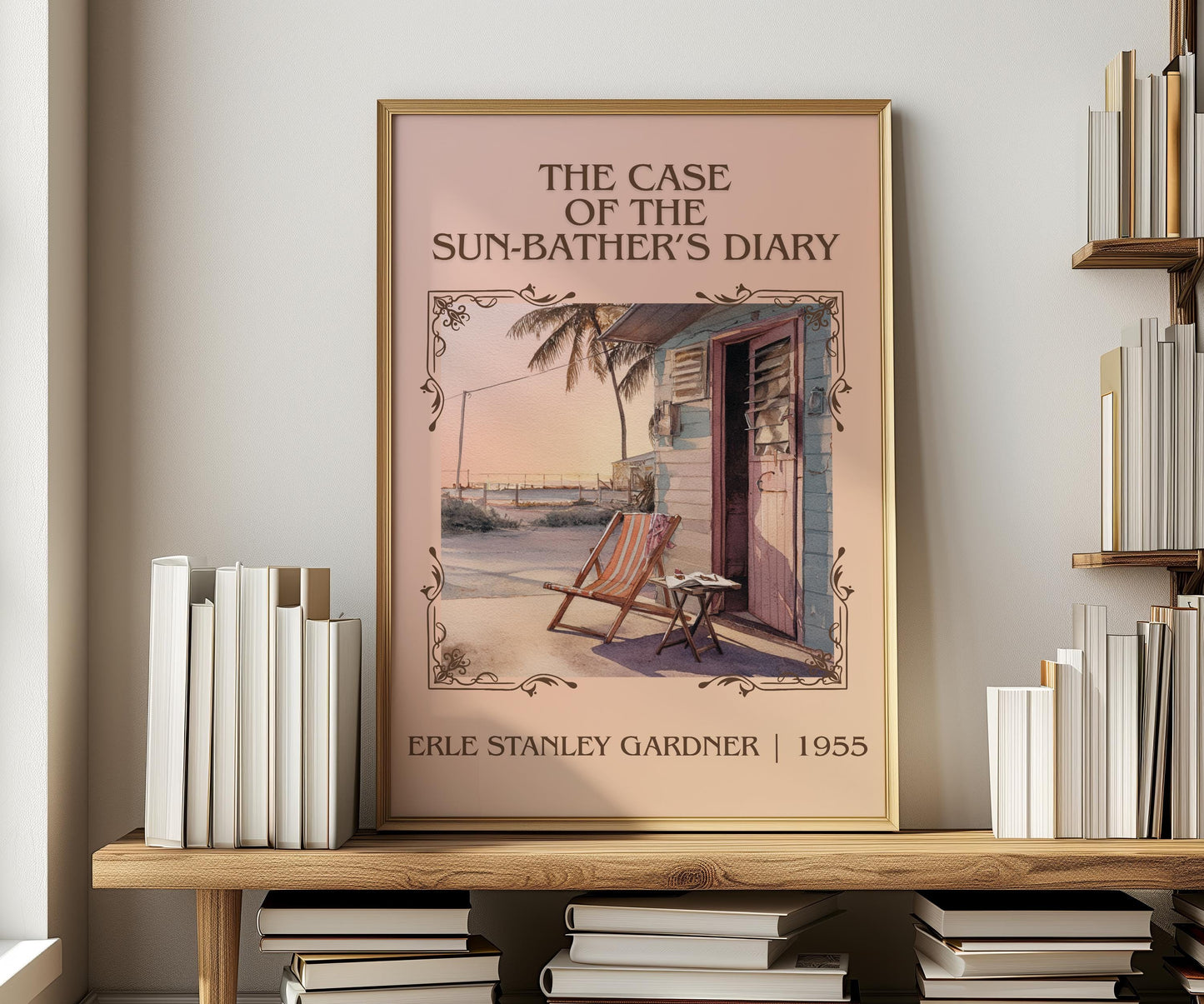 The Case Of The Sun-Bather's Diary by Erle Stanley Gardner | Descriptive Book Poster | Minimalist