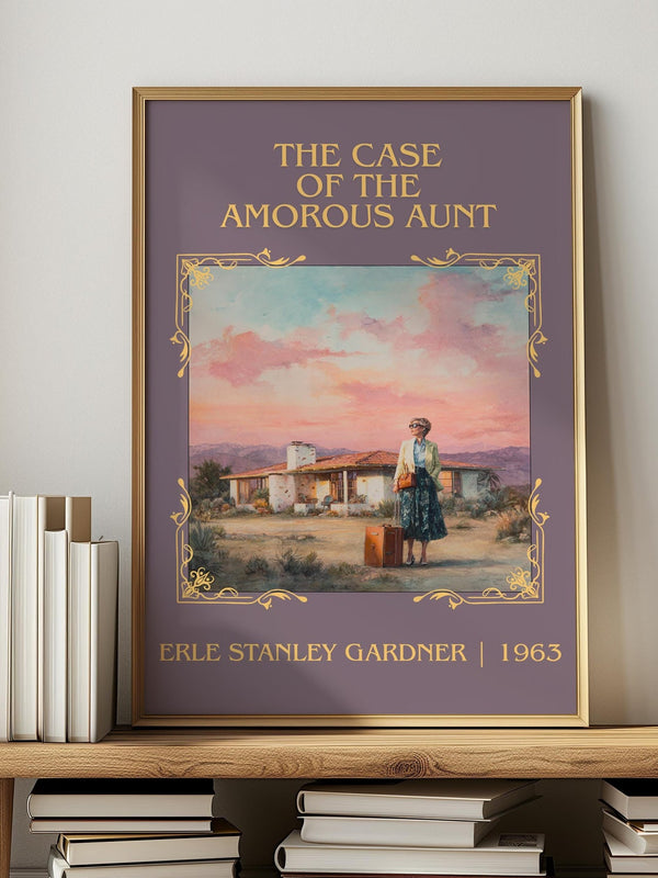 The Case Of The Amorous Aunt by Erle Stanley Gardner | Descriptive Book Poster | Minimalist