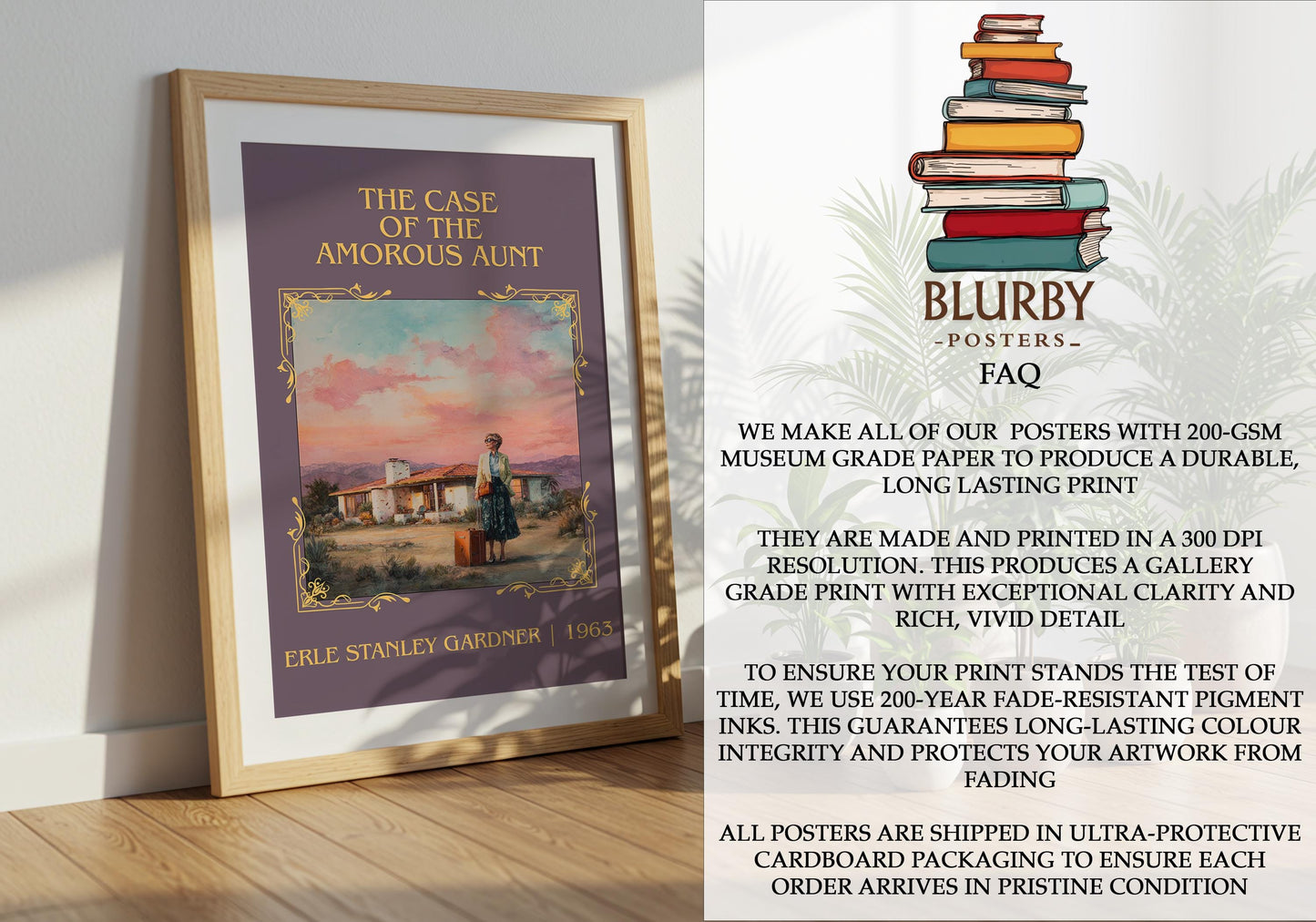 The Case Of The Amorous Aunt by Erle Stanley Gardner | Descriptive Book Poster | Minimalist