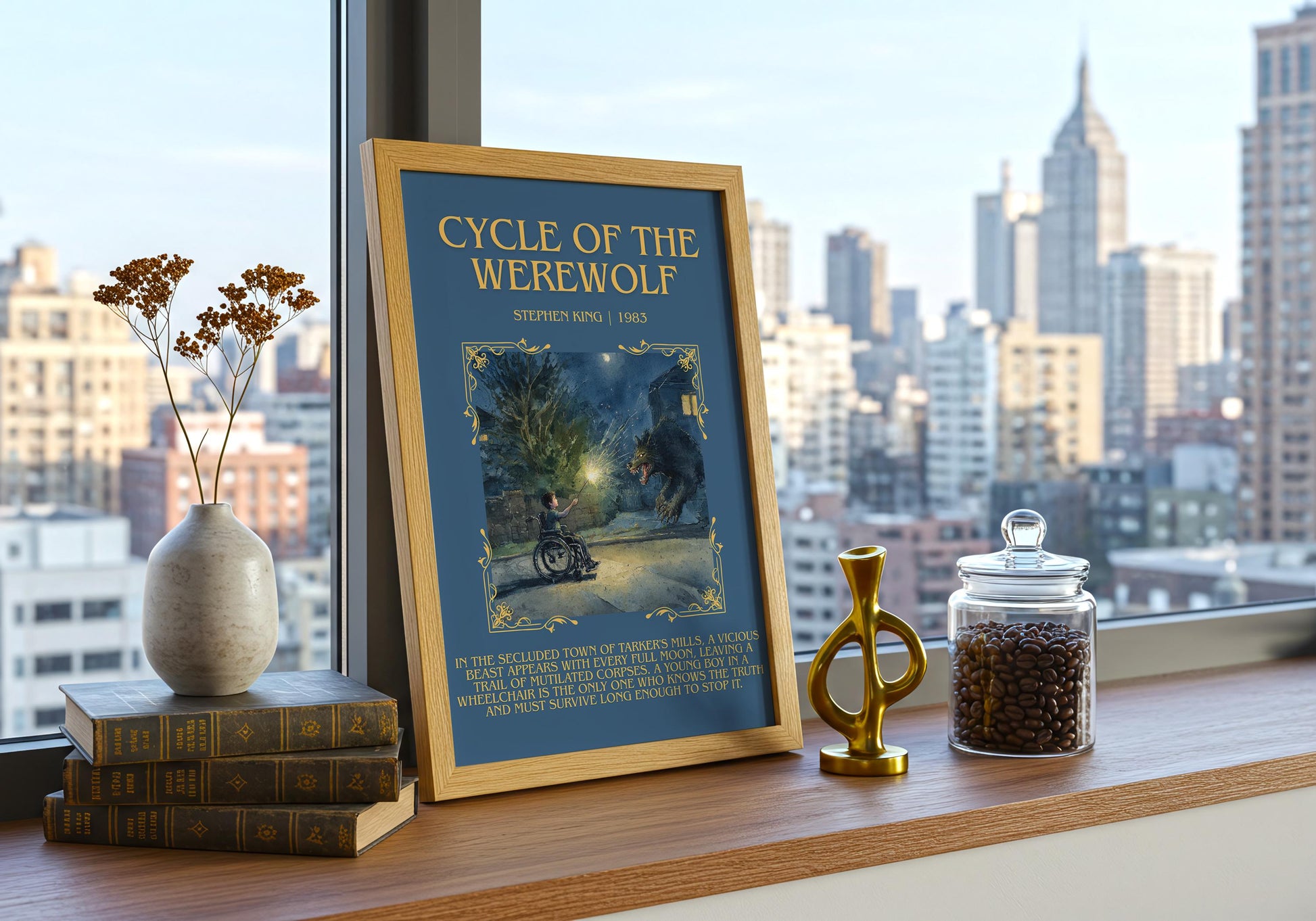 Cycle Of The Werewolf by Stephen King | Descriptive Book Poster | Blurby