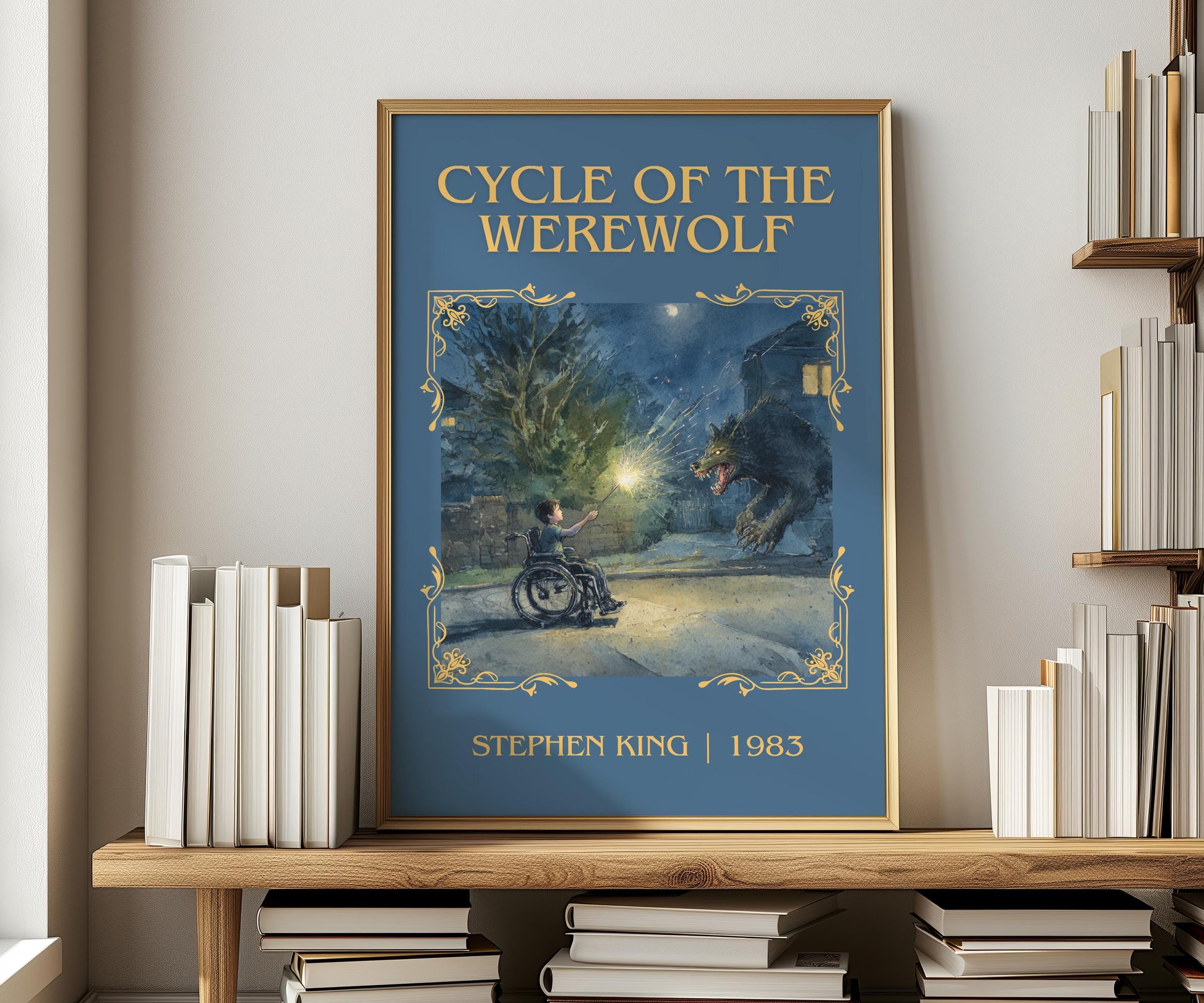Cycle Of The Werewolf by Stephen King | Descriptive Book Poster | Minimalist