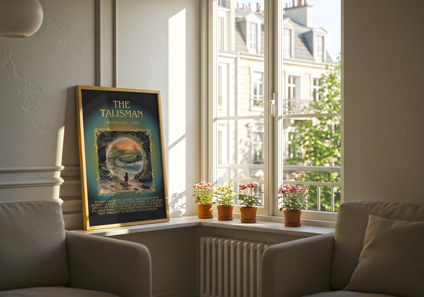 The Talisman book poster packaging – museum-quality print rolled in protective tube