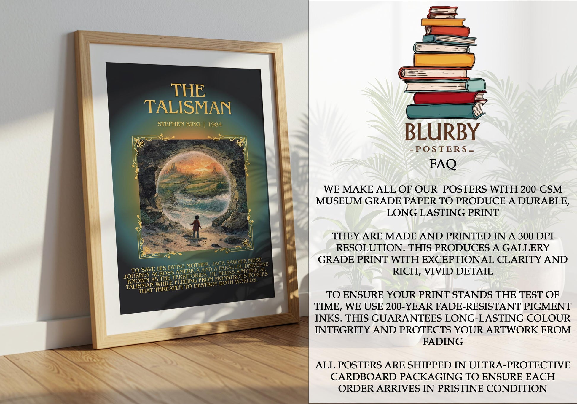 The Talisman by Stephen King | Descriptive Book Poster | Blurby