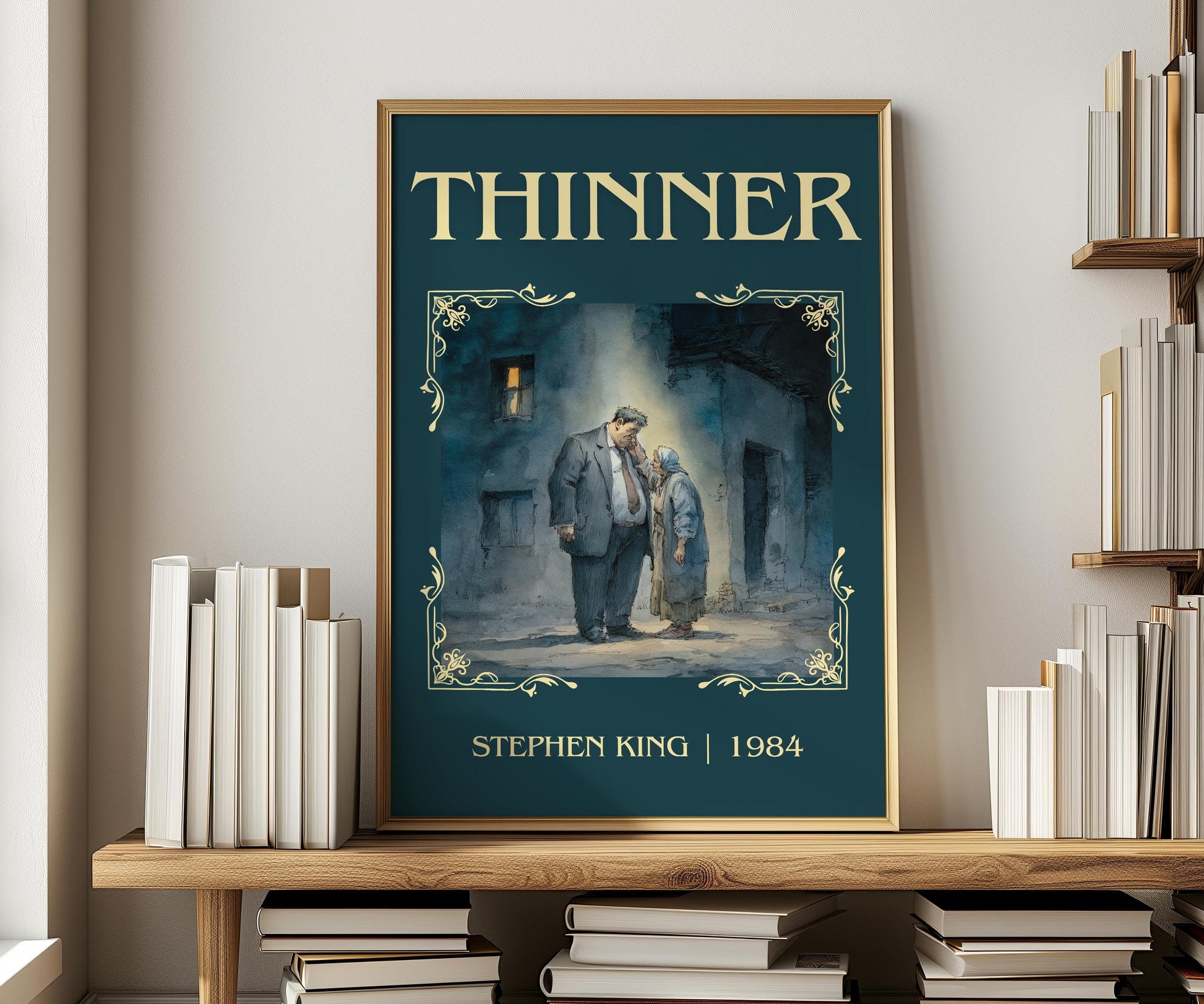 Thinner by Stephen King | Descriptive Book Poster | Minimalist