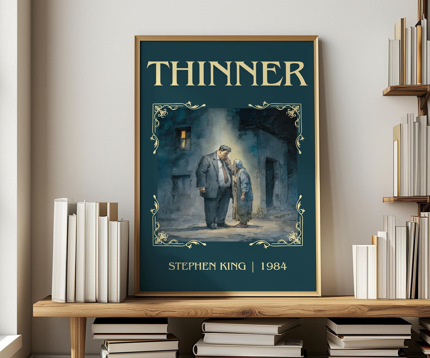 Thinner by Stephen King | Descriptive Book Poster | Minimalist