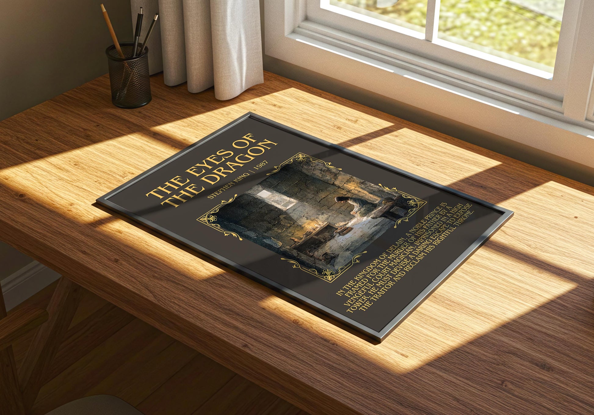 The Eyes Of The Dragon by Stephen King | Descriptive Book Poster | Blurby