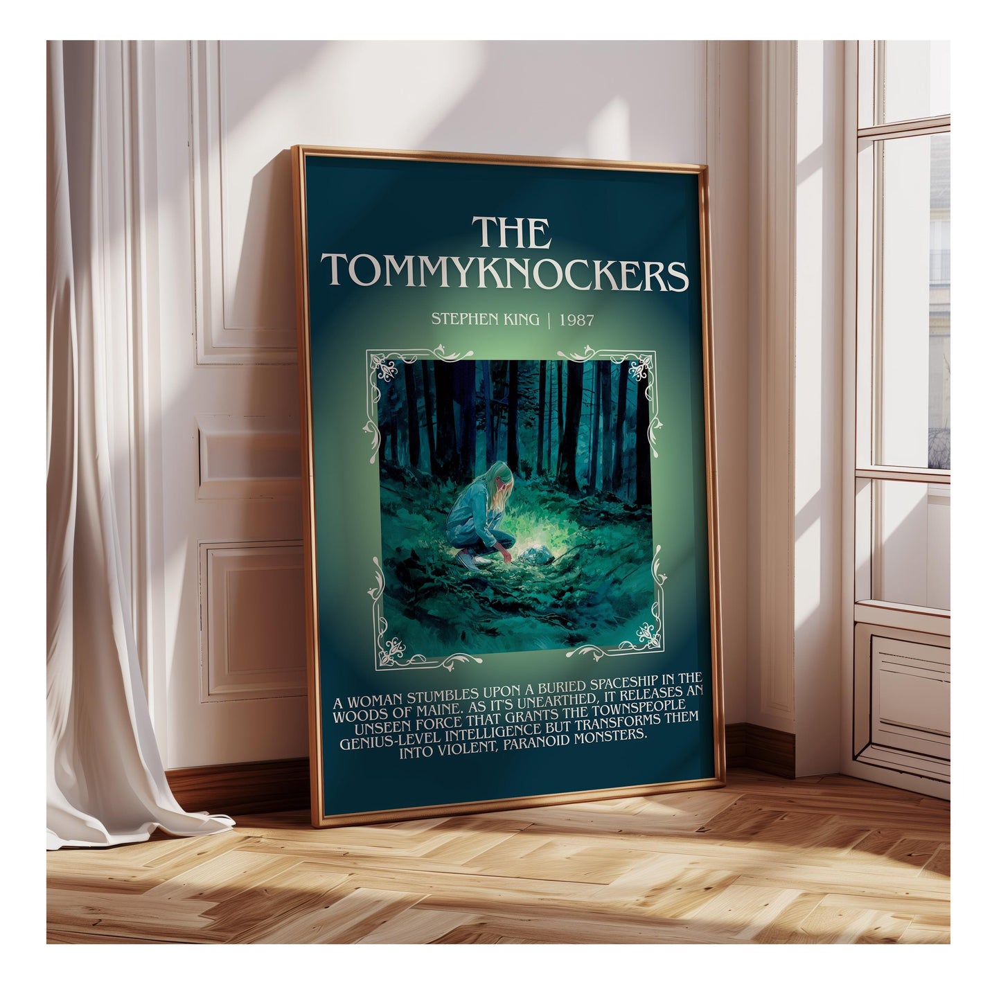 The Tommyknockers by Stephen King | Descriptive Book Poster | Blurby