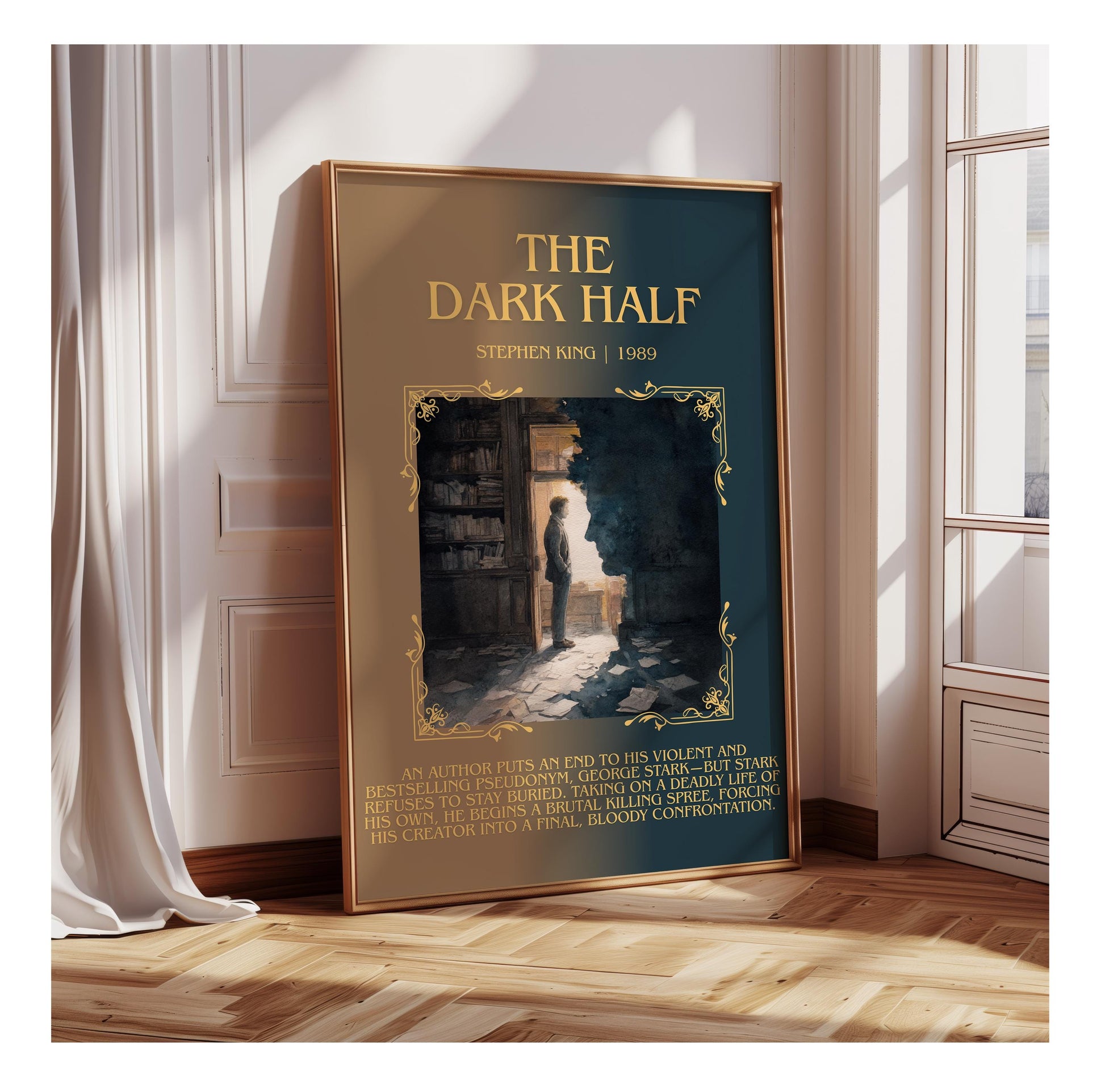 The Dark Half by Stephen King | Descriptive Book Poster | Blurby