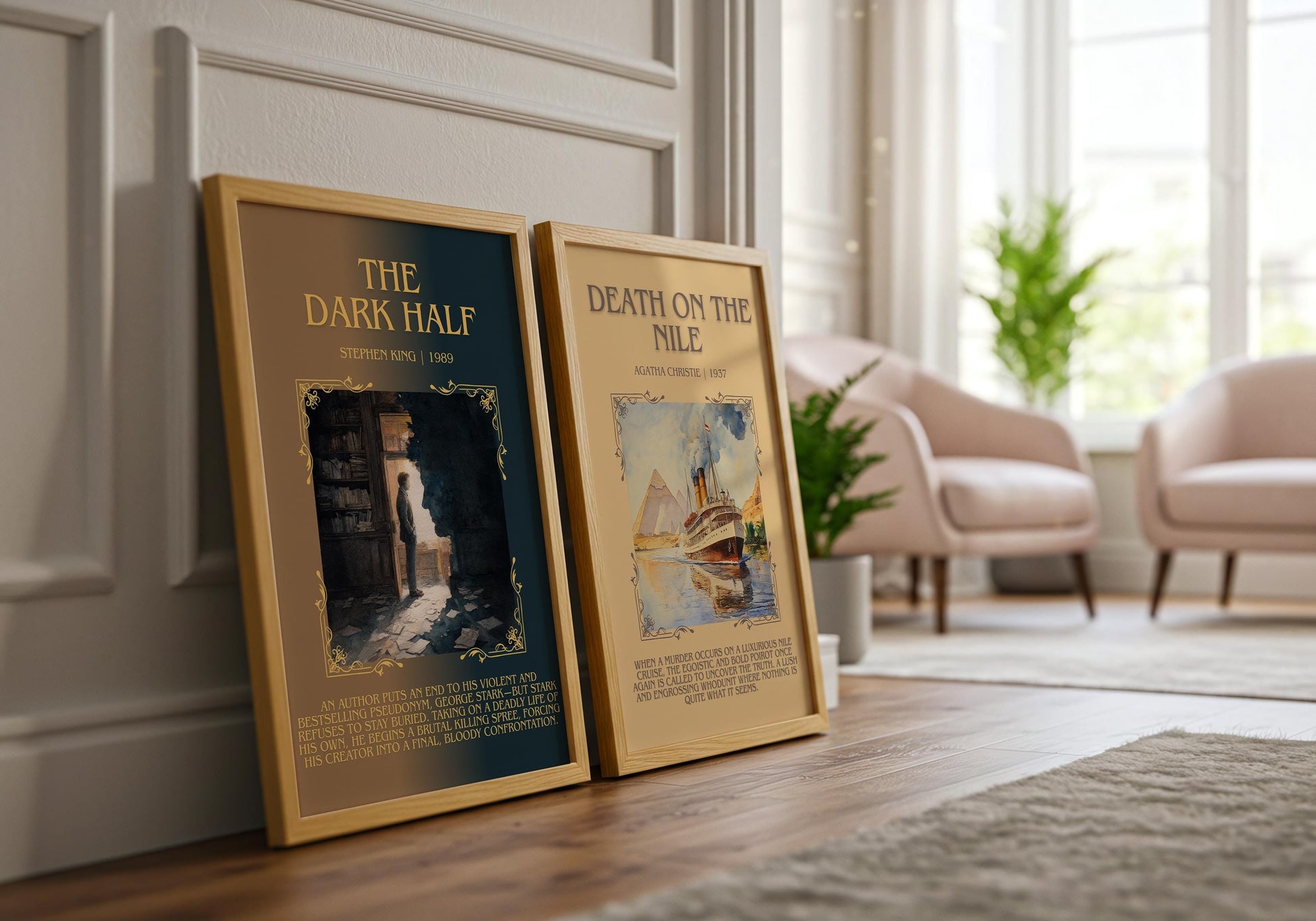 The Dark Half by Stephen King | Descriptive Book Poster | Blurby