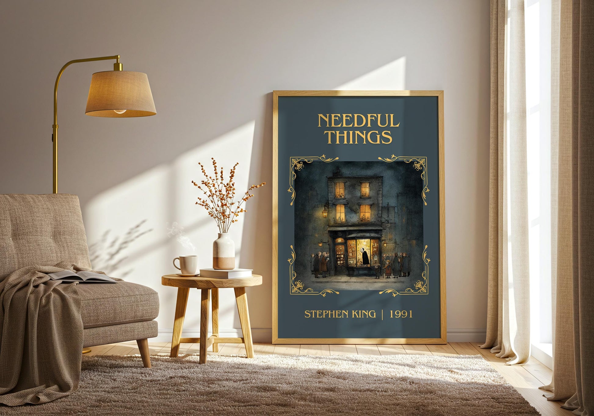 Needful Things by Stephen King | Descriptive Book Poster | Minimalist