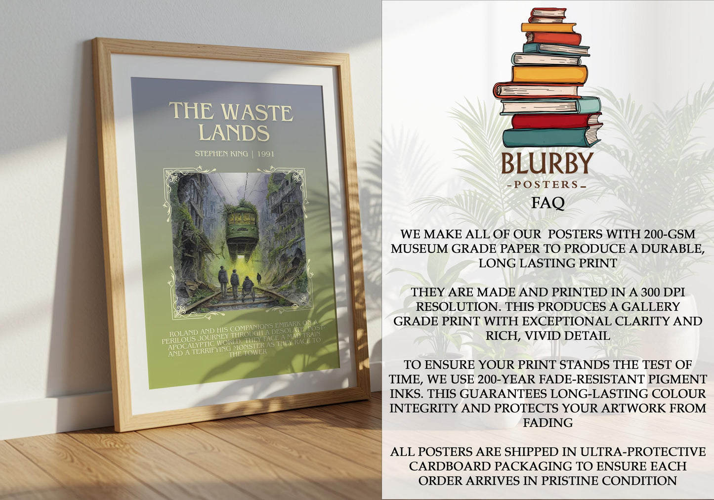 The Wastelands by Stephen King | Descriptive Book Poster | Blurby