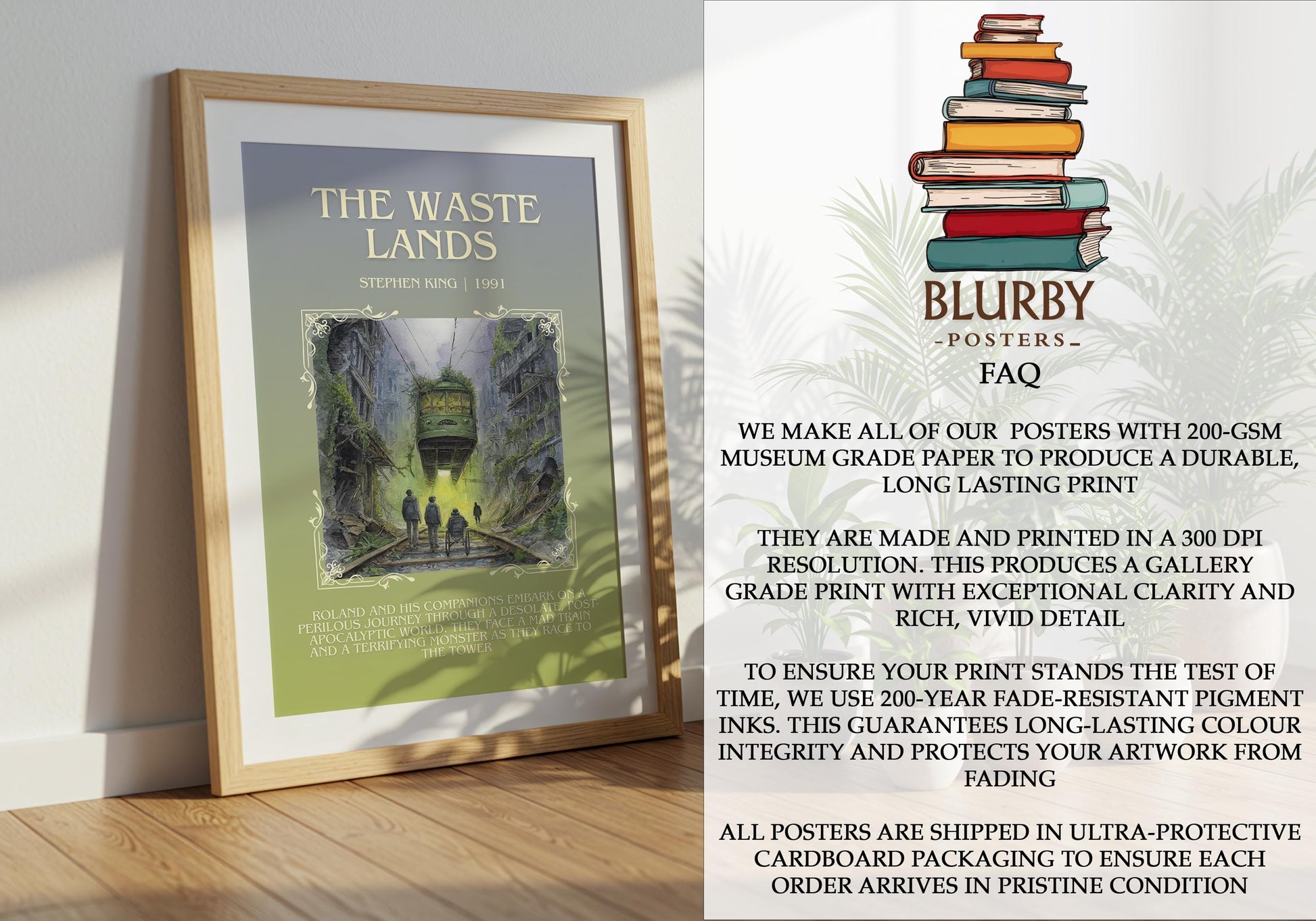 The Wastelands by Stephen King | Descriptive Book Poster | Blurby