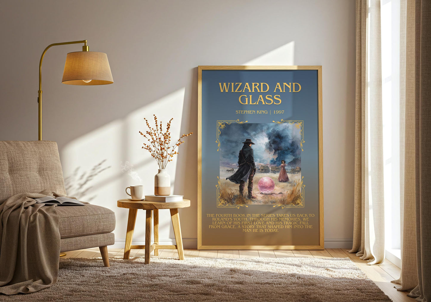 Wizard and Glass by Stephen King | Descriptive Book Poster | Blurby