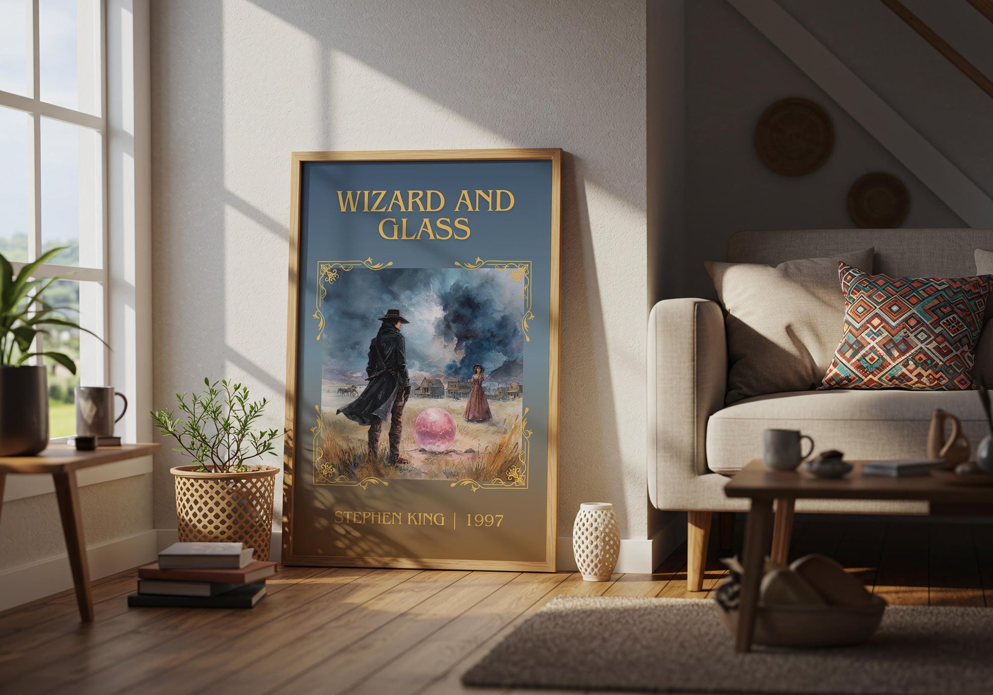 Wizard and Glass by Stephen King | Descriptive Book Poster | Minimalist