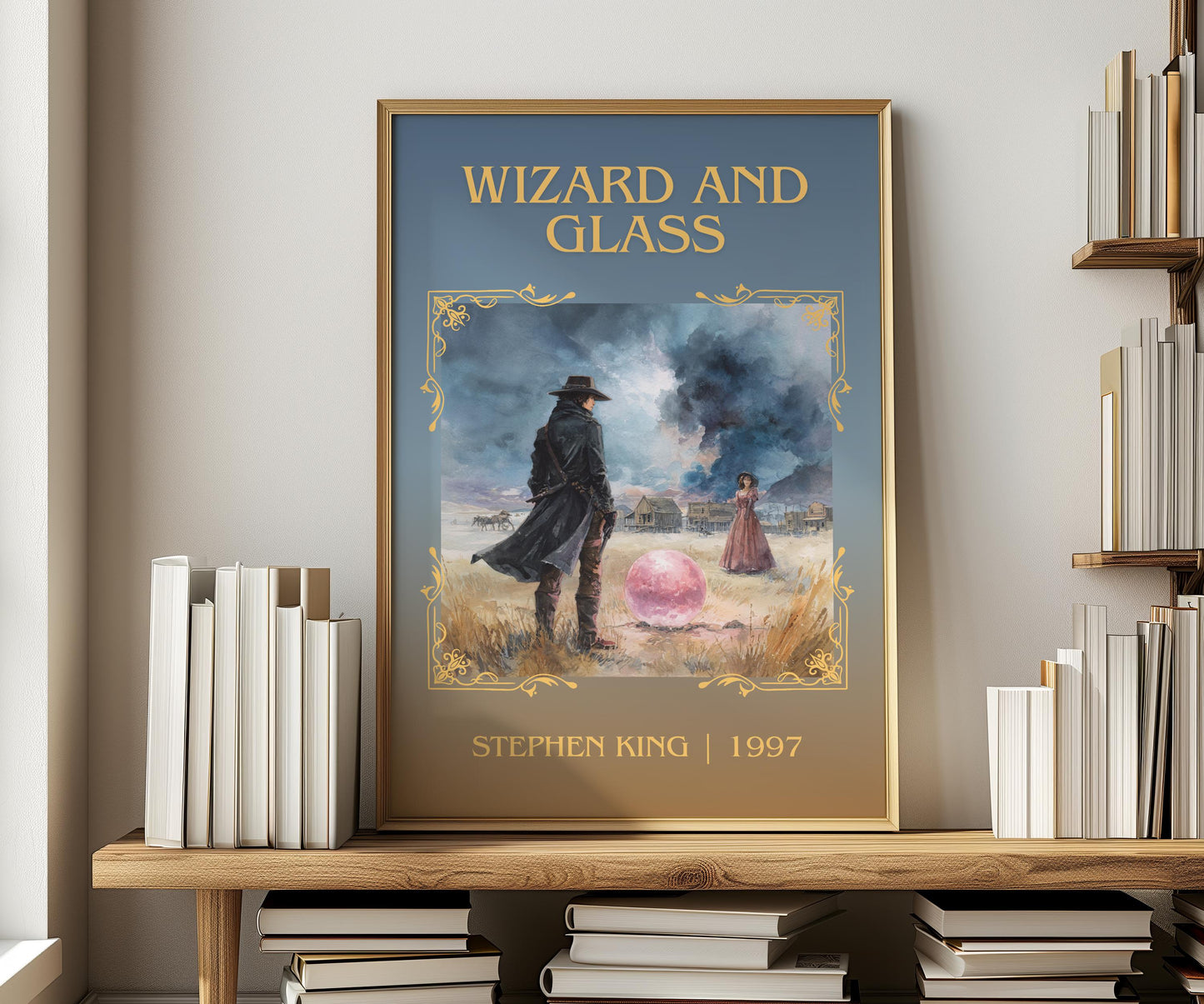 Wizard and Glass by Stephen King | Descriptive Book Poster | Minimalist