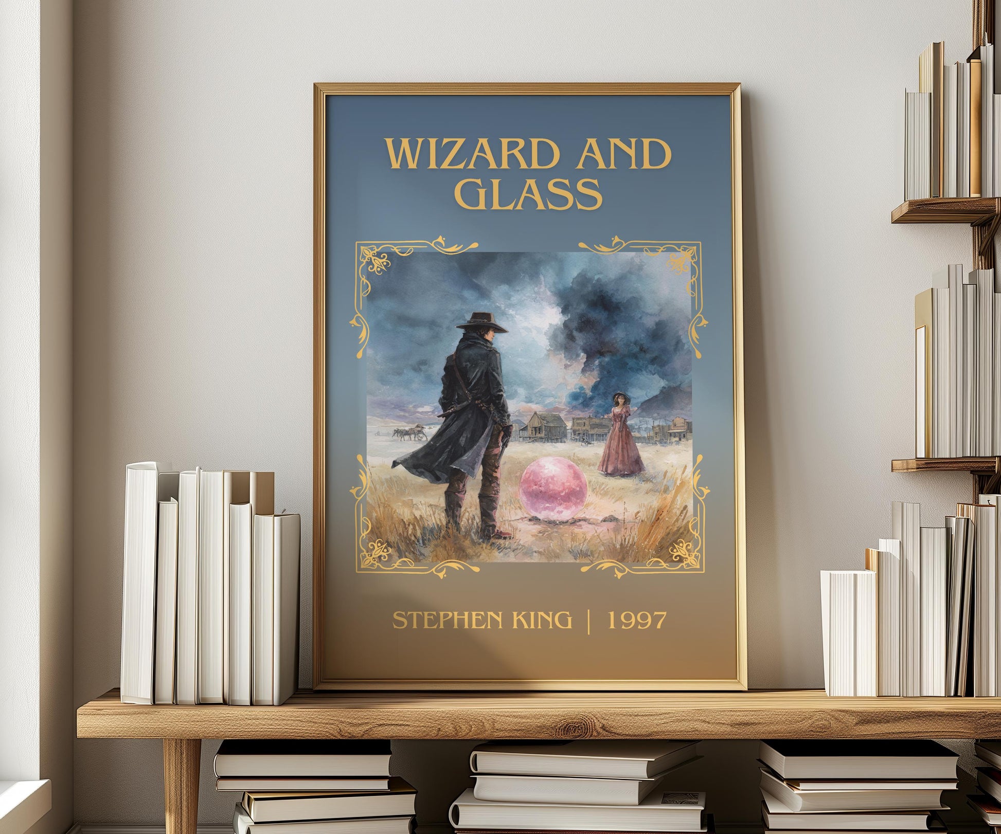 Wizard and Glass by Stephen King | Descriptive Book Poster | Minimalist