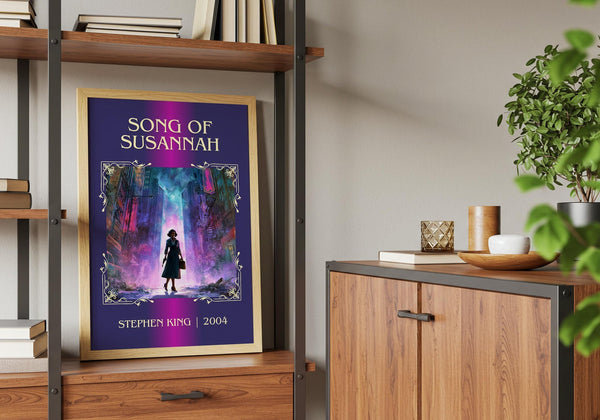 Song of Susannah classic book art print framed by window – literary home decor