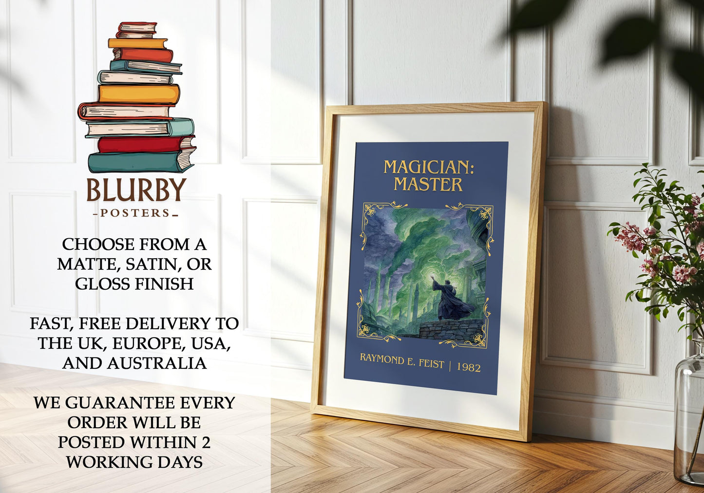 Magician: Master book poster packaging – museum-quality print rolled in protective tube