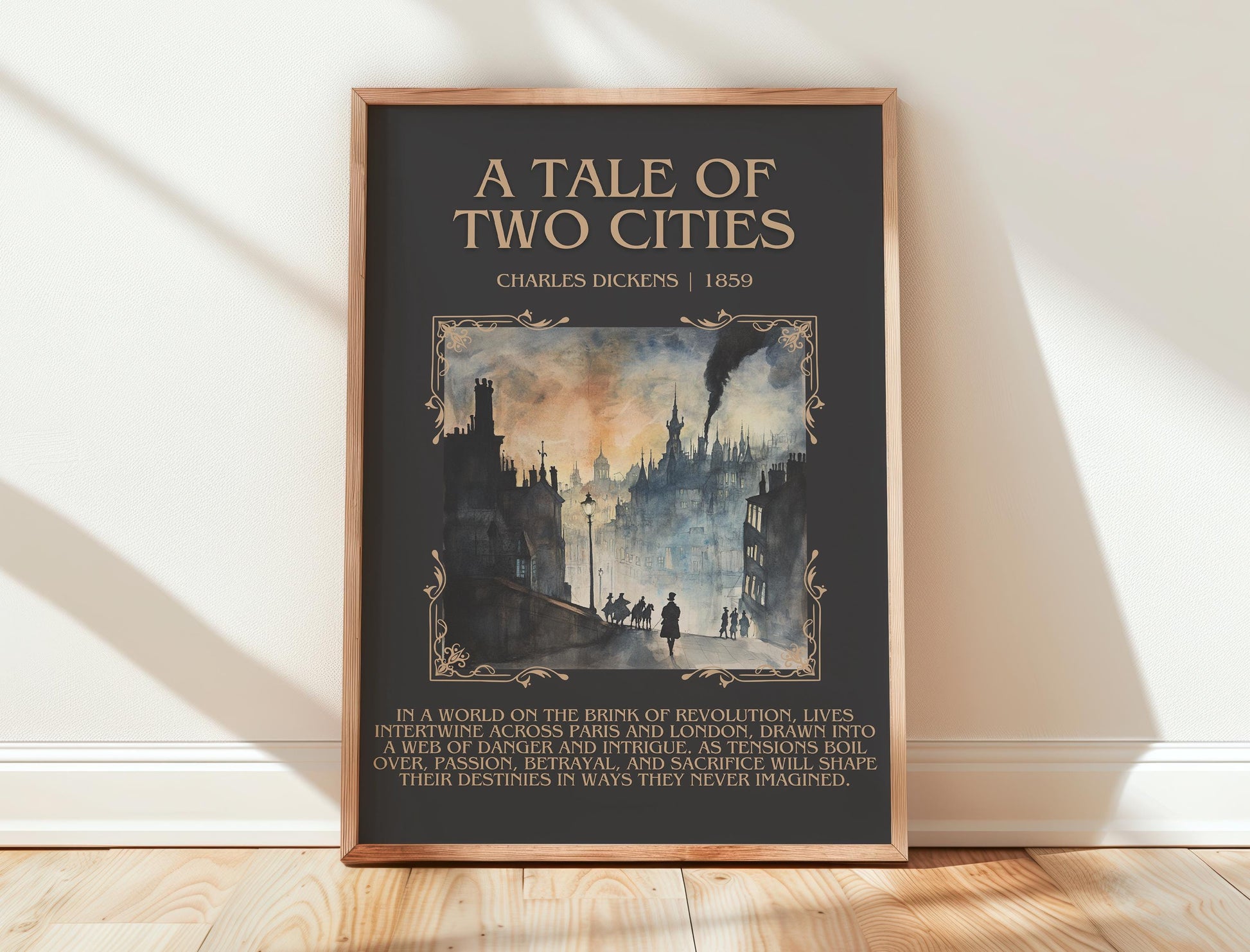 A Tale of Two Cities by Charles Dickens | Descriptive Book Poster | Blurby