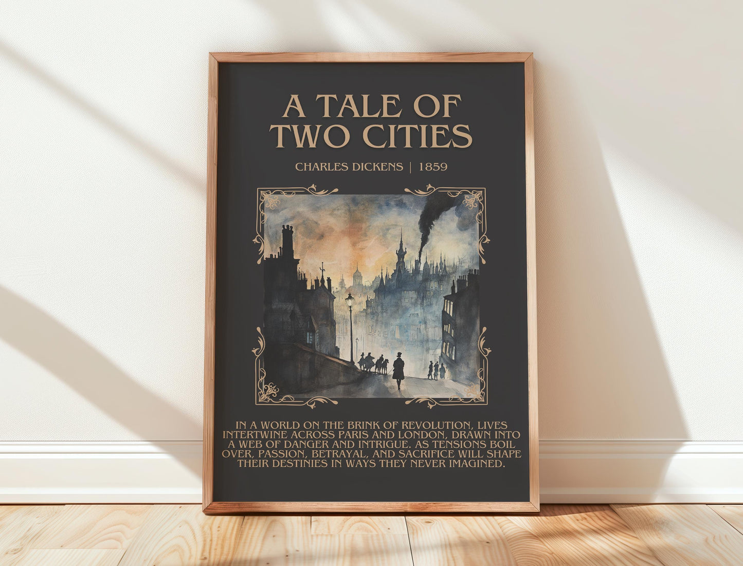 A Tale of Two Cities by Charles Dickens | Descriptive Book Poster | Blurby