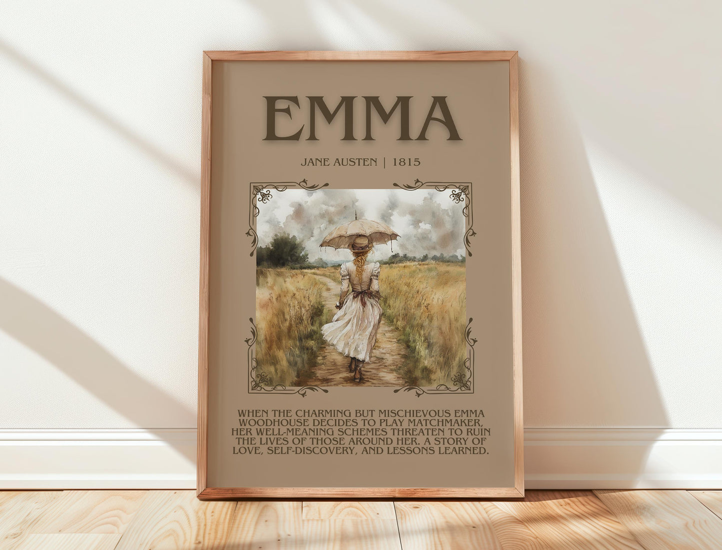 Emma by Jane Austen | Descriptive Book Poster | Blurby