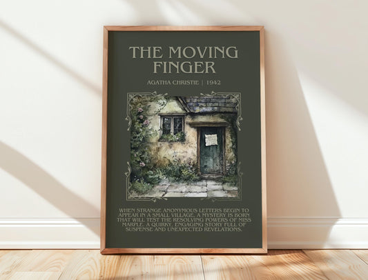 The Moving Finger by Agatha Christie | Descriptive Book Poster | Blurby