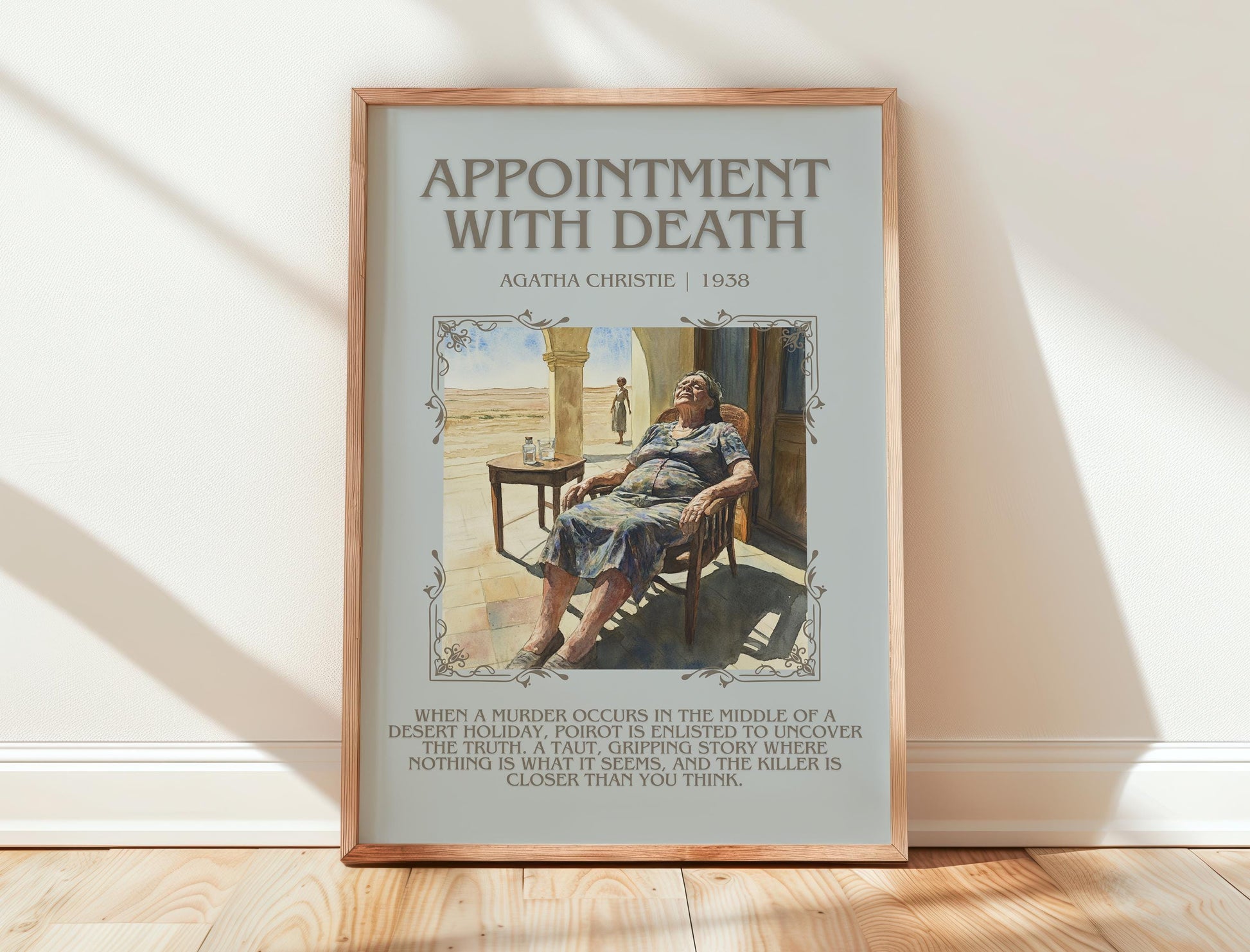 Appointment With Death by Agatha Christie | Descriptive Book Poster | Blurby