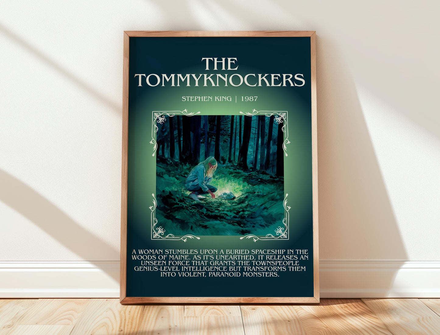 The Tommyknockers by Stephen King | Descriptive Book Poster | Blurby