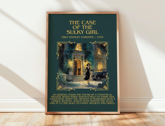 The Case Of The Sulky Girl by Erle Stanley Gardner | Descriptive Book Poster | Blurby