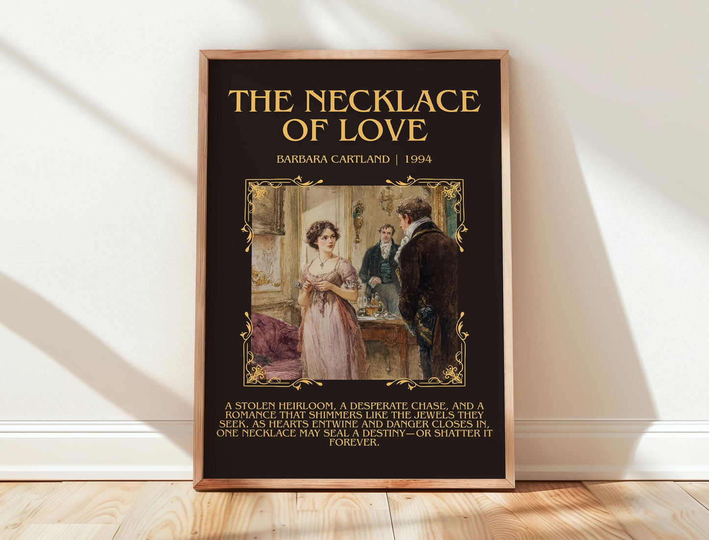 The Necklace Of Love by Barbara Cartland | Descriptive Book Poster | Blurby