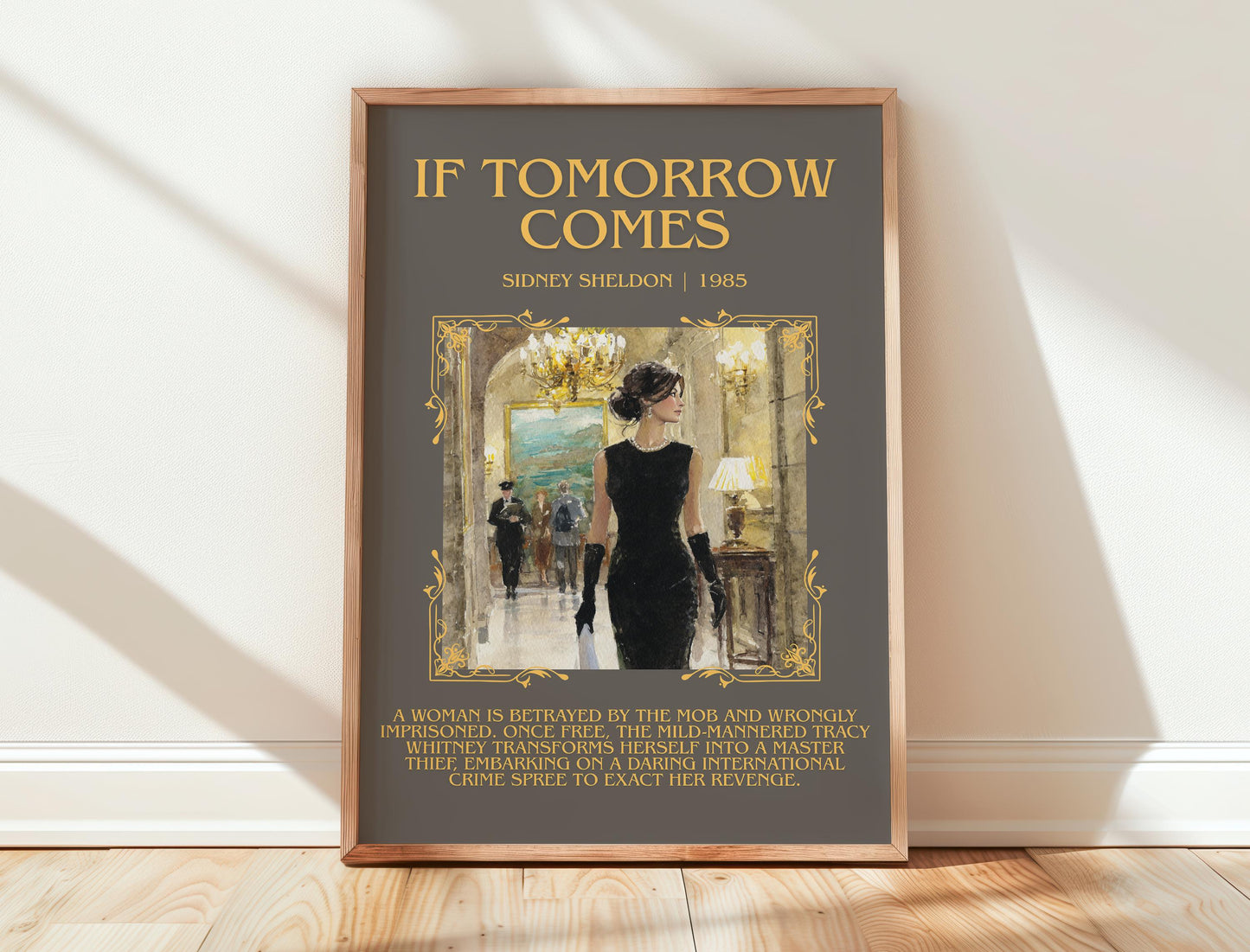 If Tomorrow Comes by Sidney Sheldon | Descriptive Book Poster | Blurby