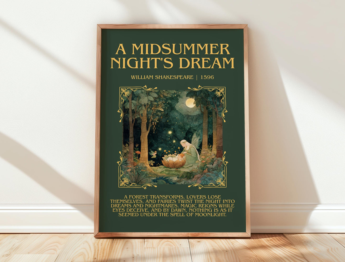 A Midsummer Night's Dream by William Shakespeare | Descriptive Book Poster | Blurby