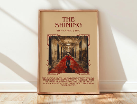 The Shining by Stephen King | Descriptive Book Poster | Blurby