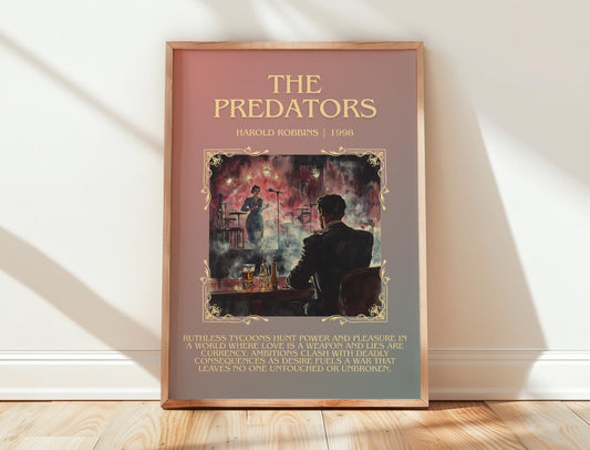 The Predators by Harold Robbins | Descriptive Book Poster | Blurby