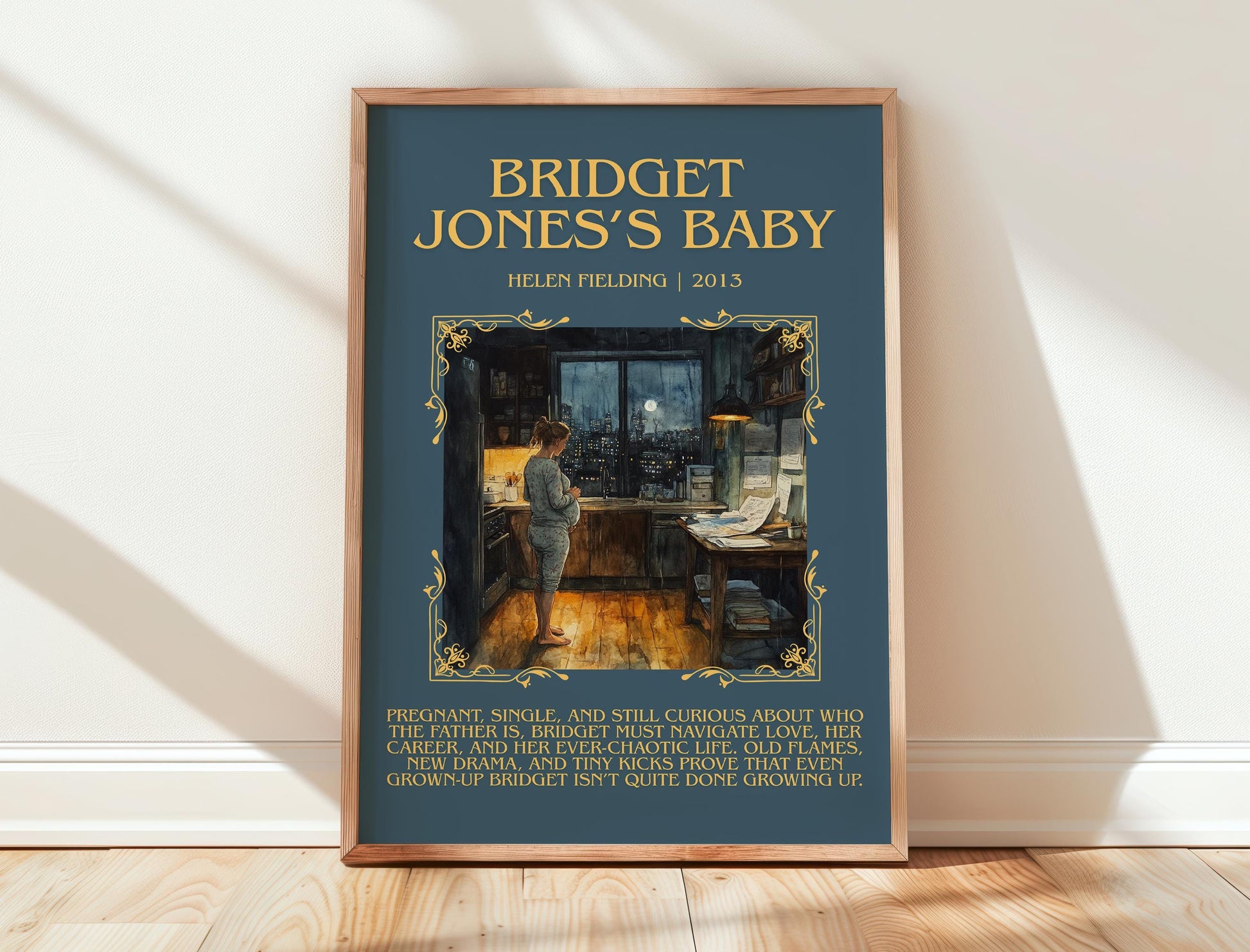 Bridget Jones's Baby by Helen Fielding | Descriptive Book Poster | Blurby