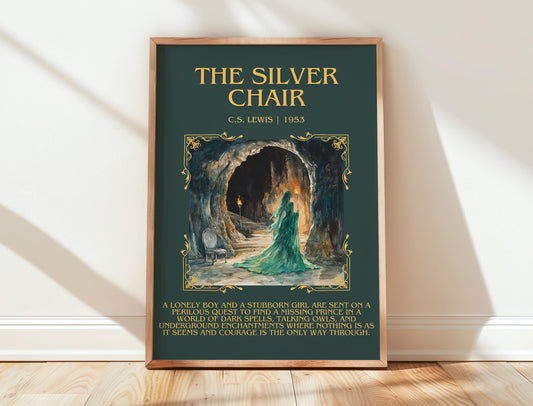 The Silver Chair by C.S. Lewis | Descriptive Book Poster | Blurby