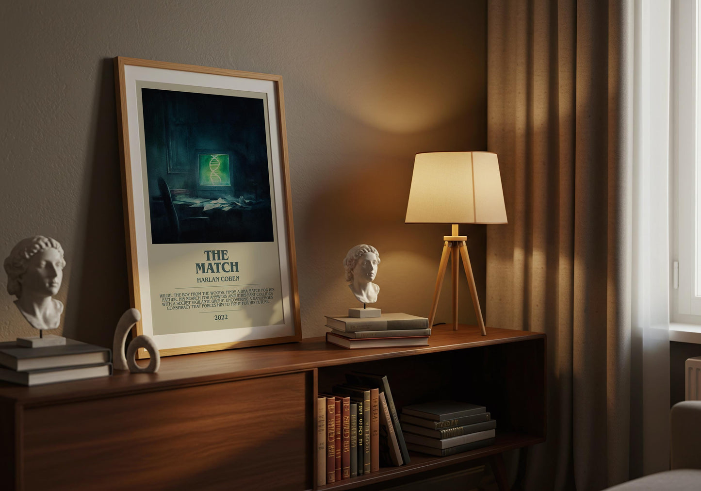 The Match by Harlan Coben | Descriptive Book Poster | Modern