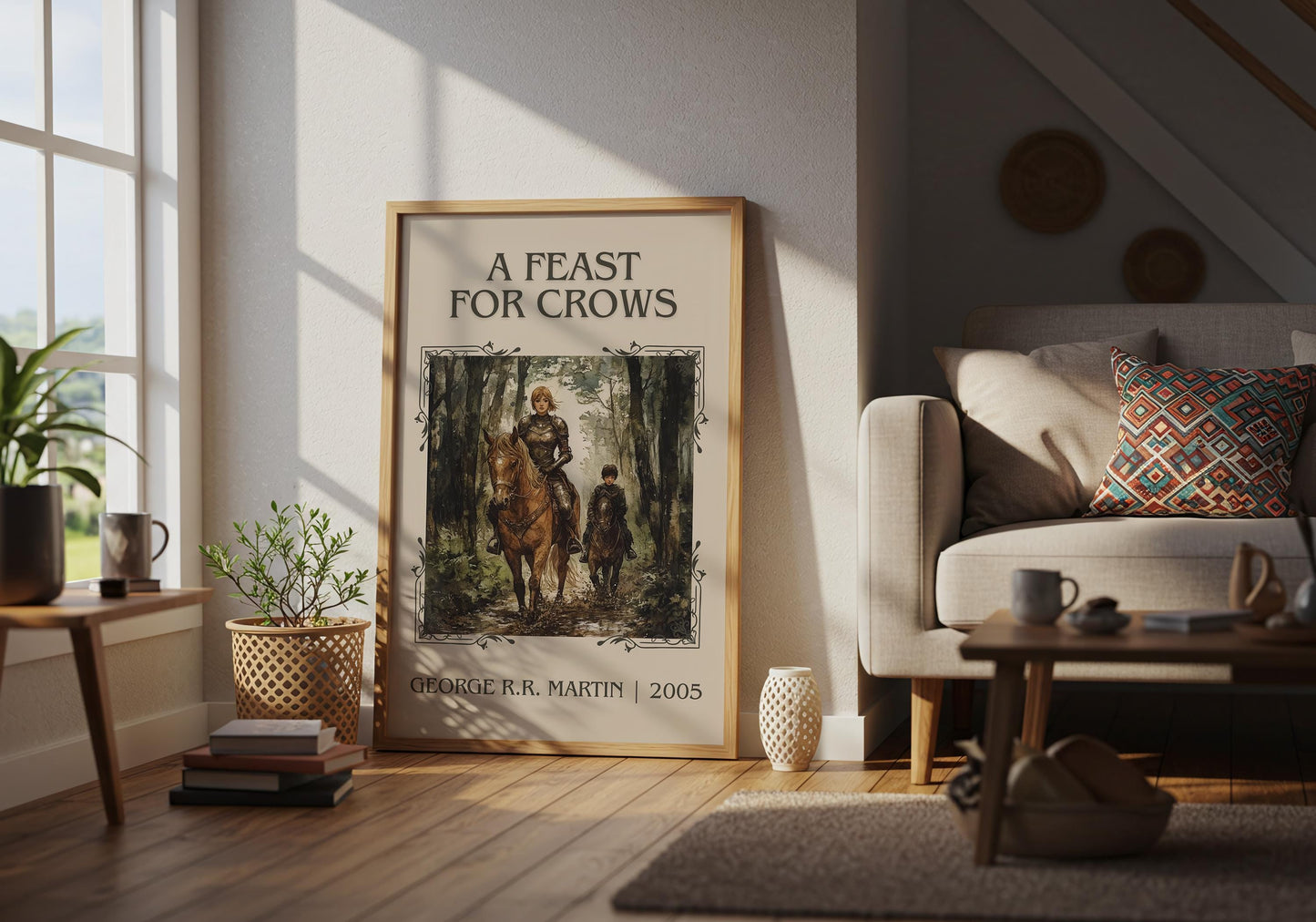 A Feast For Crows by George R.R. Martin | Descriptive Book Poster | Minimalist