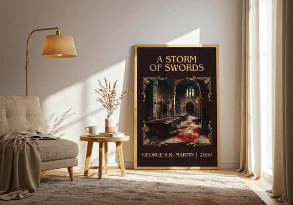 A Storm of Swords classic book art print paper finish options – matte satin gloss