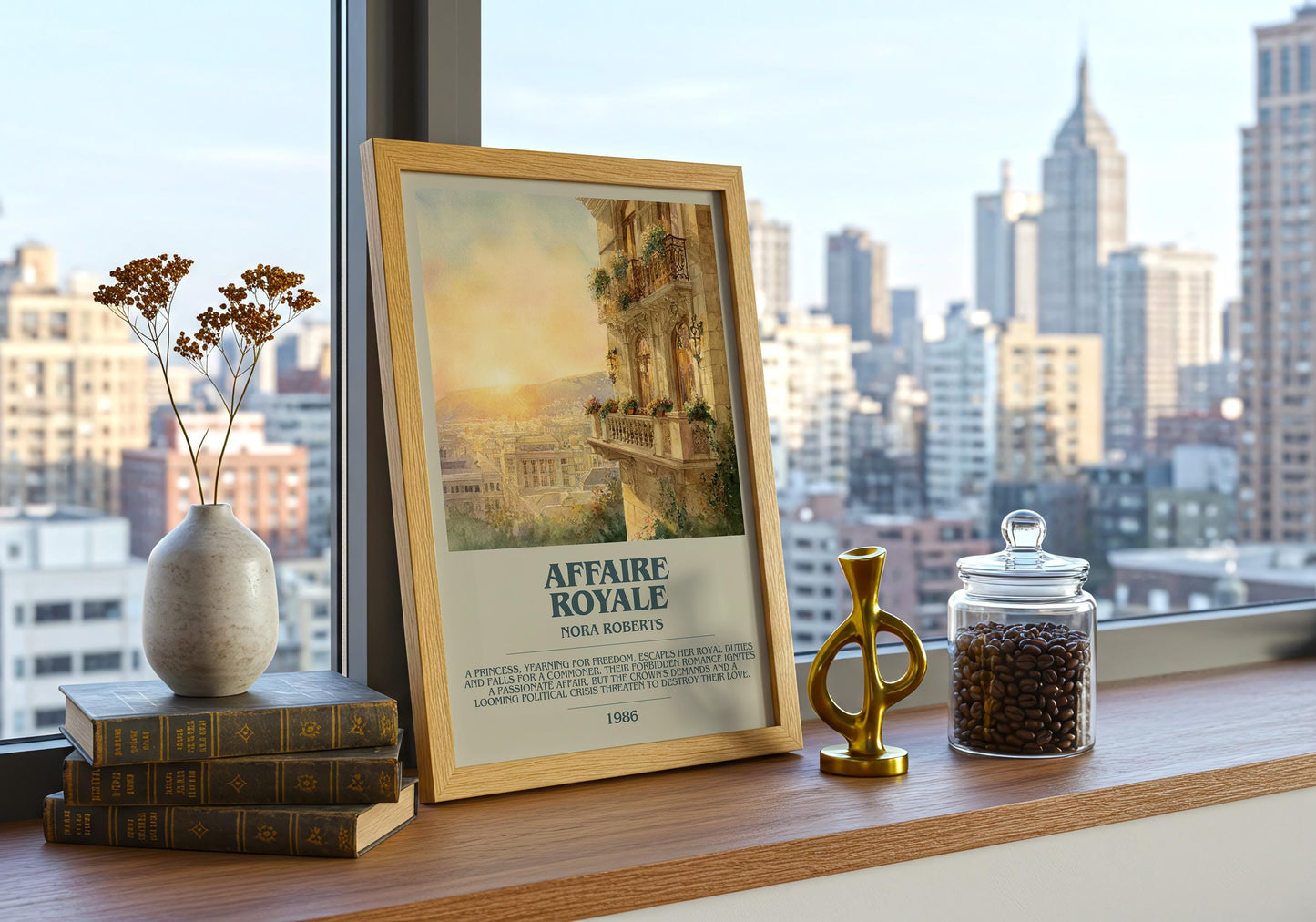 Affaire Royale by Nora Roberts | Descriptive Book Poster | Modern