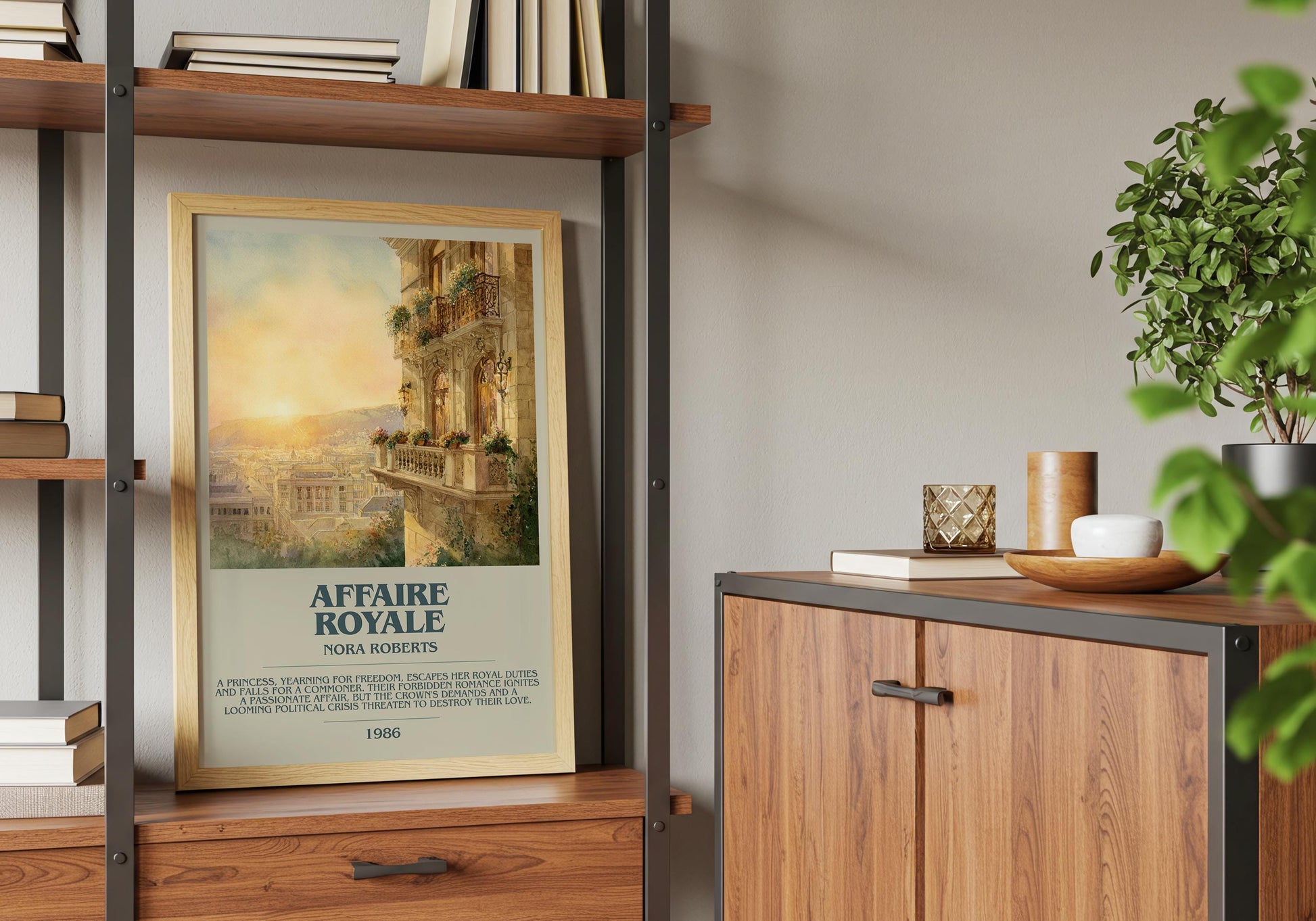 Affaire Royale by Nora Roberts | Descriptive Book Poster | Modern