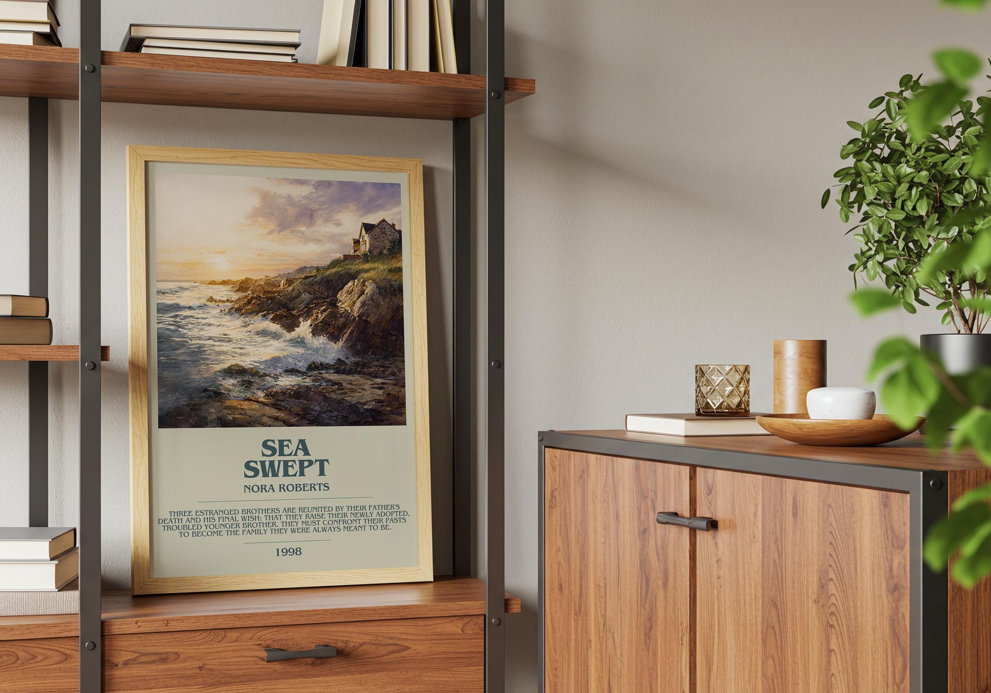 Sea Swept by Nora Roberts | Descriptive Book Poster | Modern