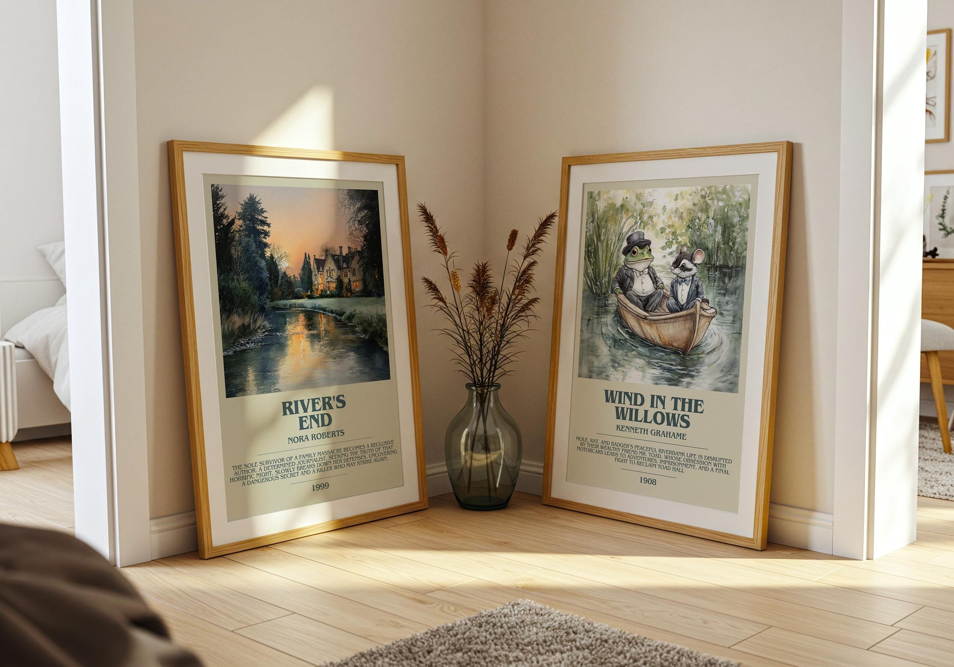 River's End by Nora Roberts | Descriptive Book Poster | Modern