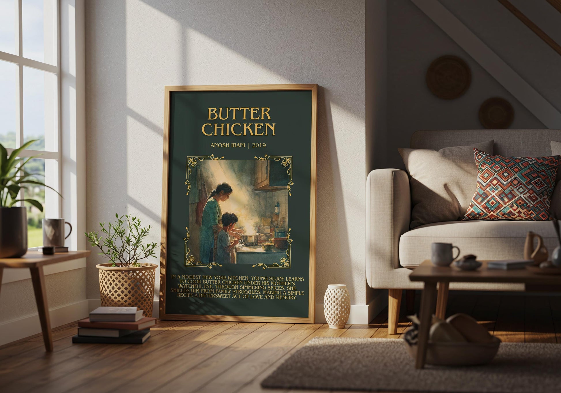 Butter Chicken by Anosh Irani | Descriptive Book Poster | Blurby
