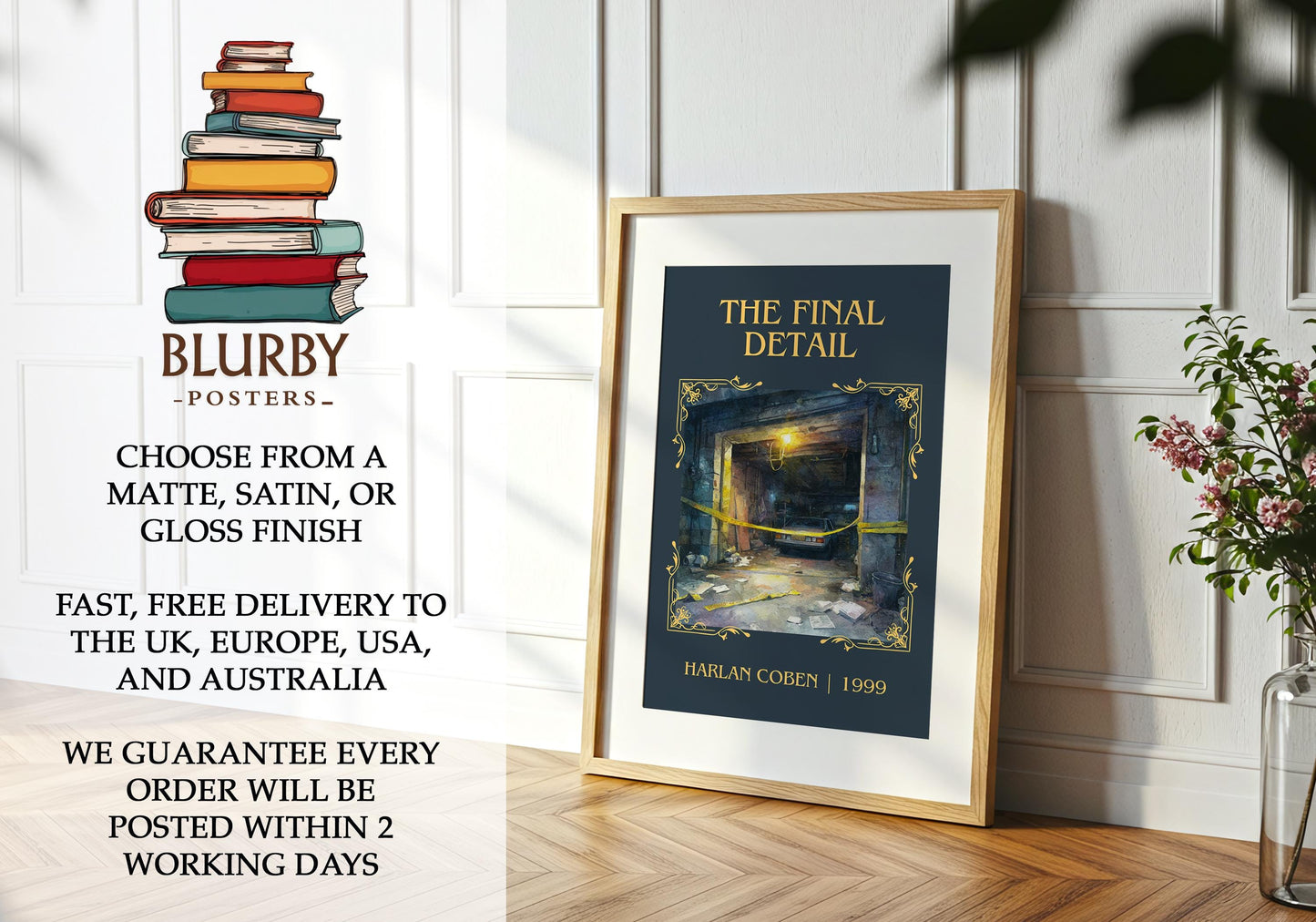 The Final Detail book poster packaging – museum-quality print rolled in protective tube