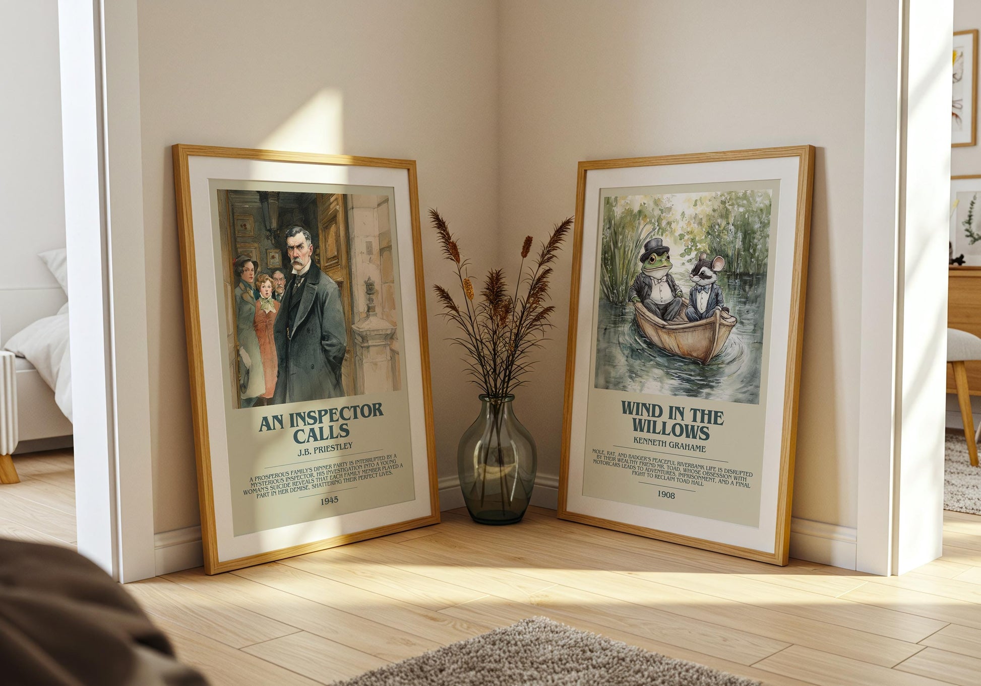 An Inspector Calls by J.B. Priestley | Descriptive Book Poster | Modern