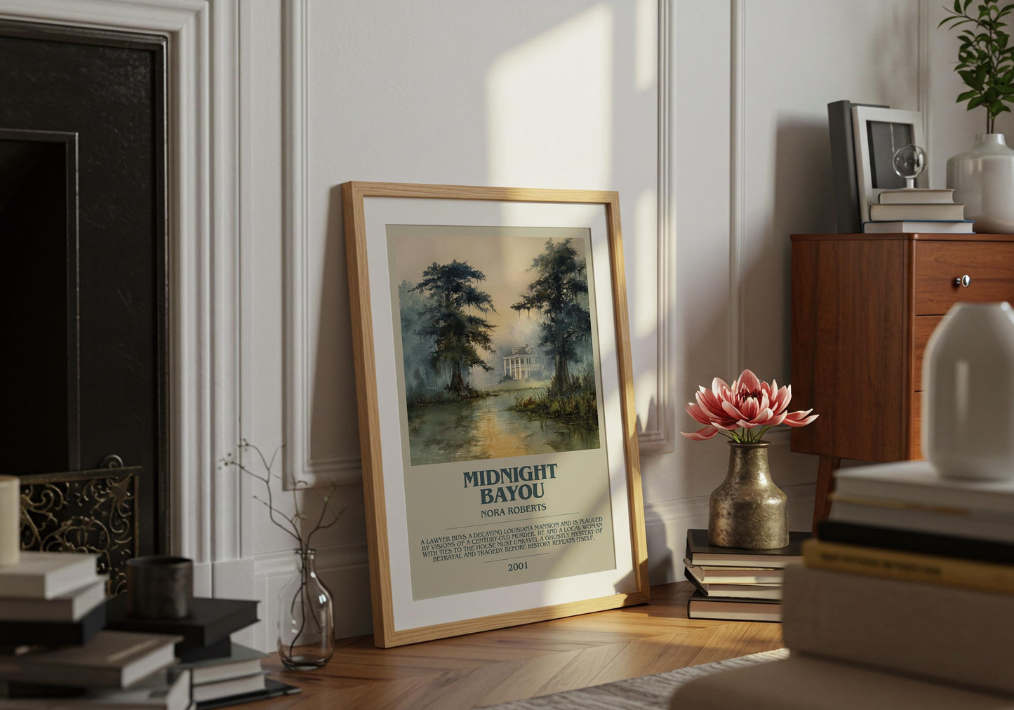 Midnight Bayou by Nora Roberts | Descriptive Book Poster | Modern